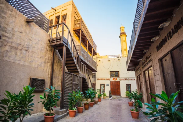 Arab Street dans le vieux quartier de Dubaï — Photo