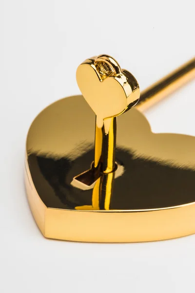 Lock in the form of a heart — Stock Photo, Image