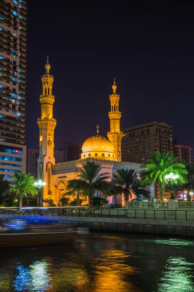 Al Noor-moskeen i Sharjah - Stock-foto