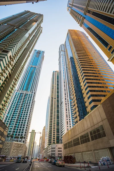 Dzielnicy Dubai marina. Zjednoczone Emiraty Arabskie — Zdjęcie stockowe