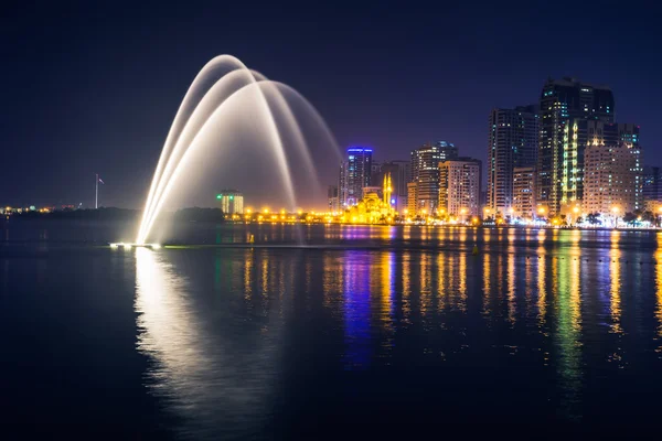 Musical fountain show — Stock Photo, Image