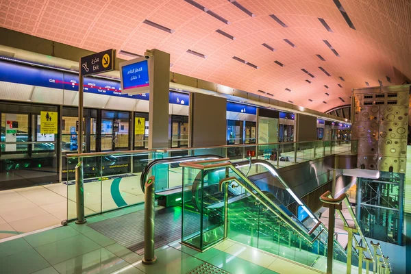 Metropolitana di Dubai — Foto Stock