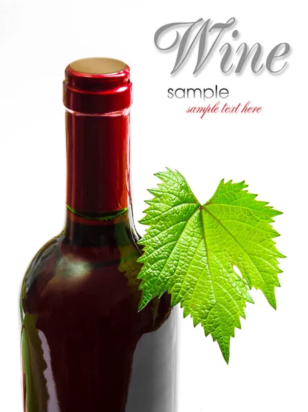 Eine Flasche Wein Vom Weinstock — Stockfoto