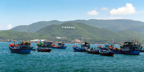 Nha Trang Vietnam Ноября 2014 Года Рыбацкие Лодки Пристани Яхт — стоковое фото