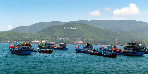 Nha Trang Vietnam Noviembre 2014 Barcos Pesca Puerto Deportivo Nha Fotos de stock libres de derechos