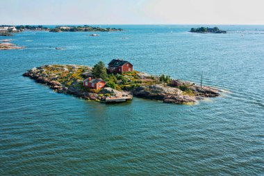 bir ada deniz manzara