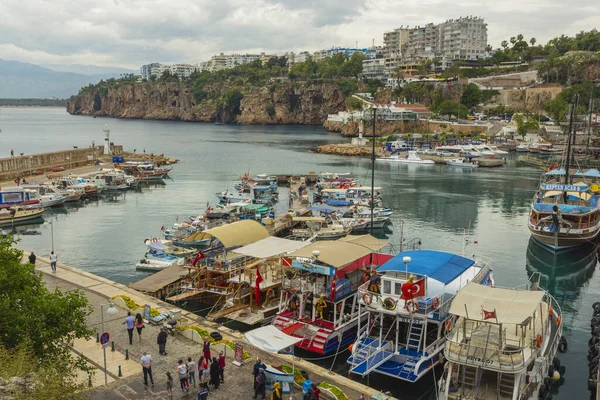 Truthahn Mai 2017 Der Antike Hafen Der Alten Stadt Antalya — Stockfoto
