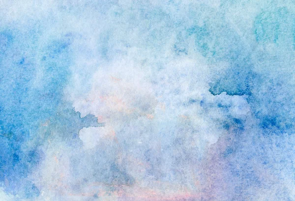 Fond aquarelle bleu clair — Photo