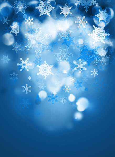 Abstract christmas shapes and lights