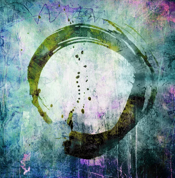 Hand painted enso symbol — Stock Photo, Image