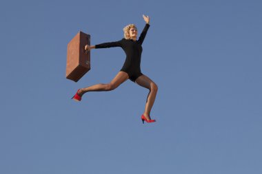 Girl running, outdoor
