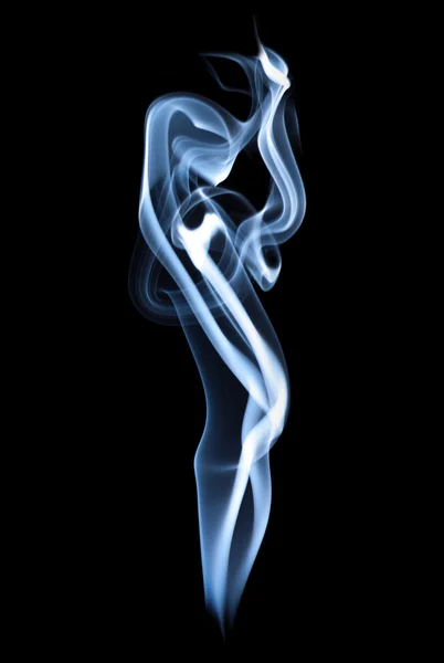 Füst, fekete háttér — Stock Fotó