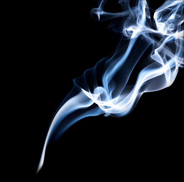 Smoke, black background — Stock Photo, Image