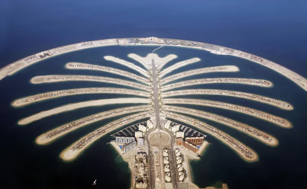 Dubai'deki Jumeirah palm Island geliştirme — Stok fotoğraf