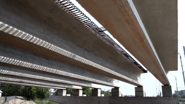 Construction of Bridge — Stock Video
