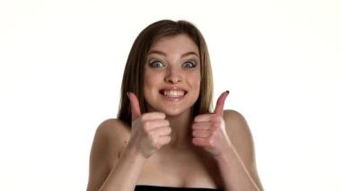 seksi kadın kılığında, izole beyaz arka plan