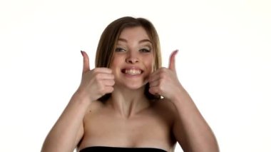 seksi kadın kılığında, izole beyaz arka plan