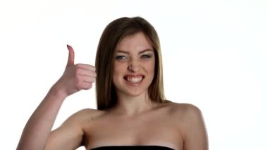 seksi kadın kılığında, izole beyaz arka plan