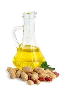 Fıstık yağı, cam sürahi.
