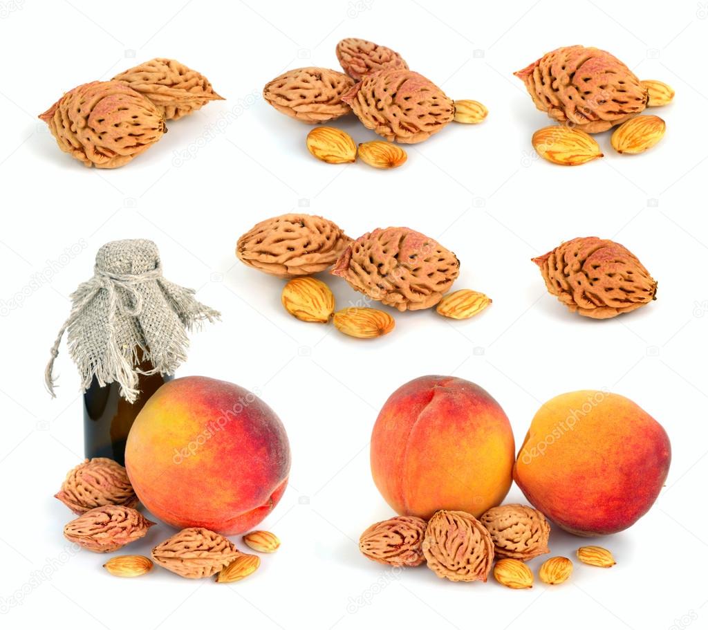 Peach stones.