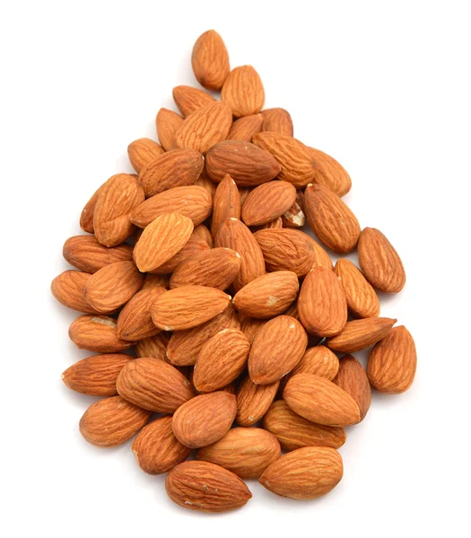 Ořechy, mandle jsou vyplněny přetažení formuláře — Stock fotografie
