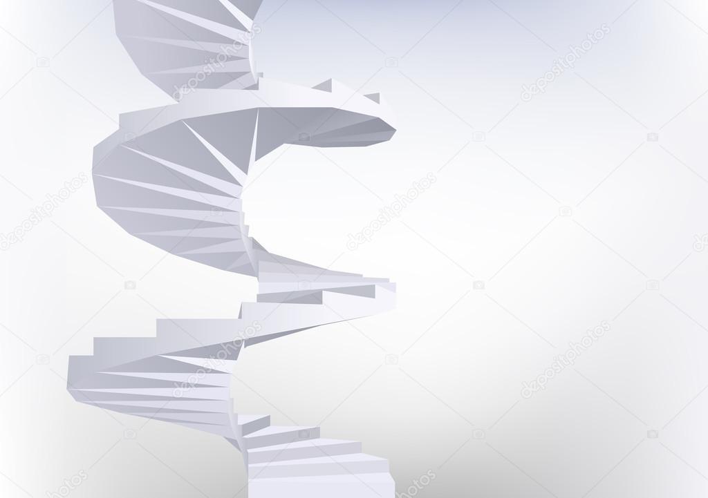 Spiral staircase.
