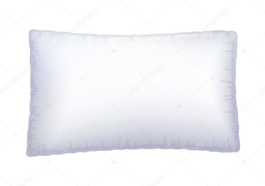 White pillow.