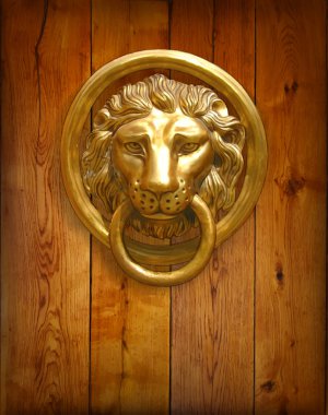 Kapı kolu - aslan başı.