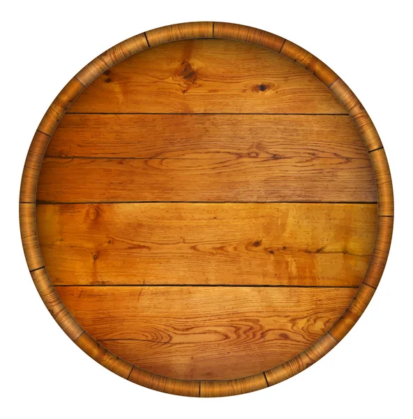 Rond Baril en bois . — Image vectorielle