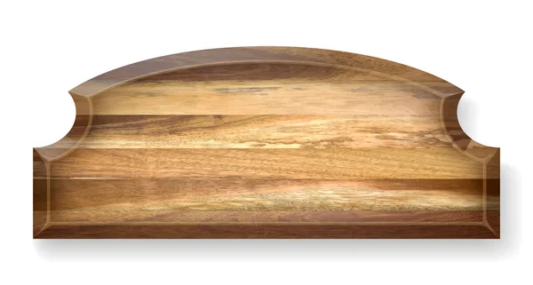 Realistische Holztafel. — Stockvektor