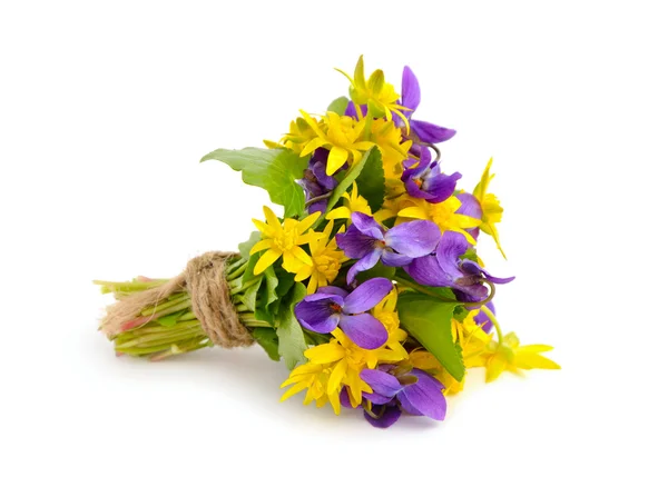 Pequeno buquê com flores de prado . — Fotografia de Stock