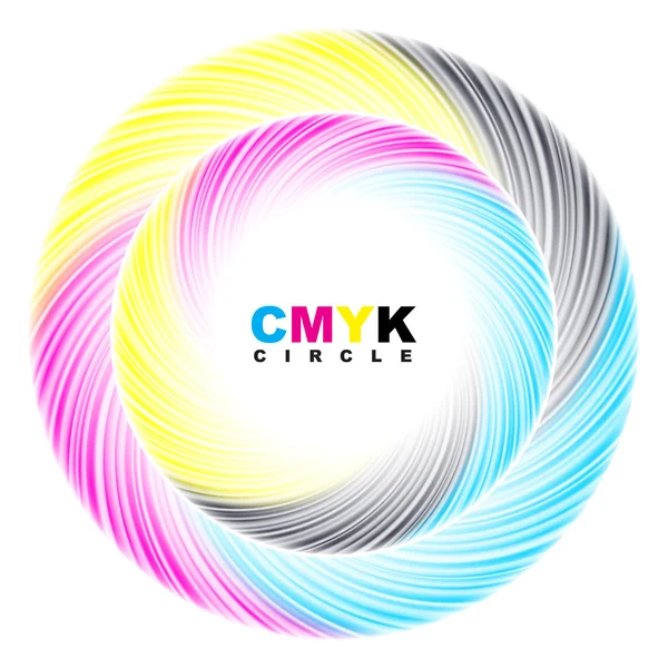 Abstrakt CMYK-cirkel. — Stock vektor