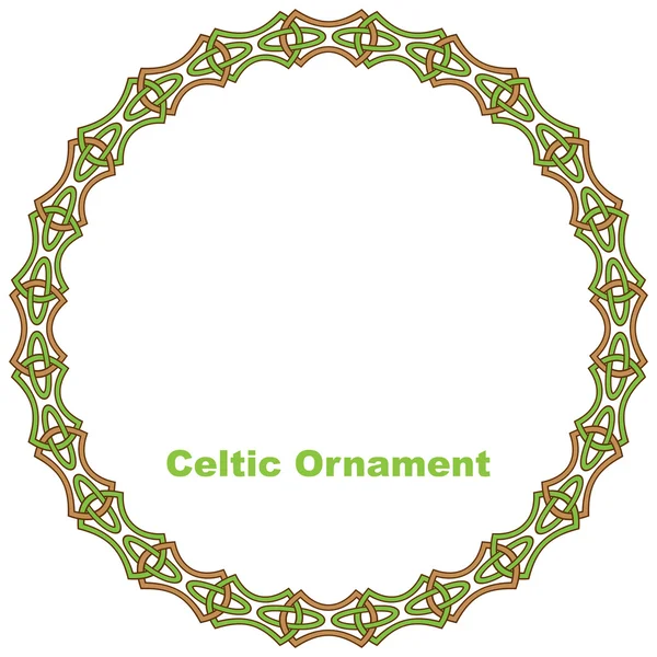 Celtic rund ram. — Stock vektor