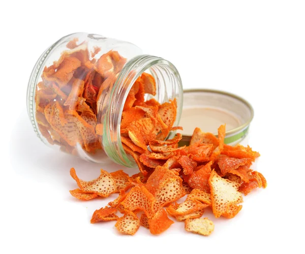 Orange dried peel. — Stock Photo, Image