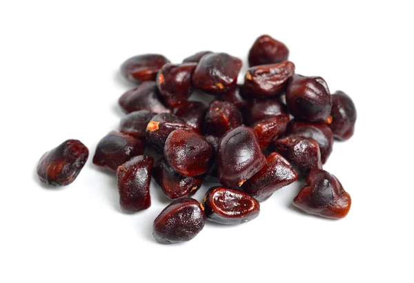 Frutas Maduras Tamarindo Semillas Aisladas Sobre Fondo Blanco —  Fotos de Stock