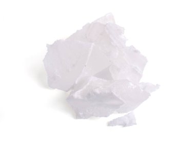 Tıbbi parafin ağdası. Beyaz arkaplanda izole.