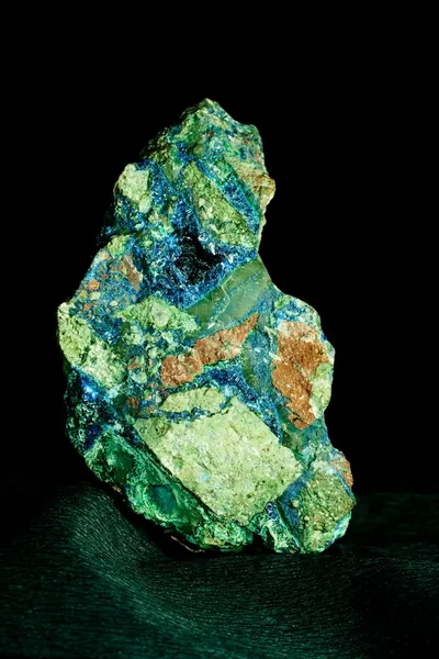 Malachite azurite conglomerate found in Arizona US — Stock Photo, Image