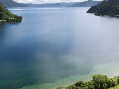 Lake waikaremoana urewera np north Island, Yeni Zelanda