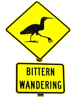 yol işareti üzerine beyaz crossing nz dikkat Balaban