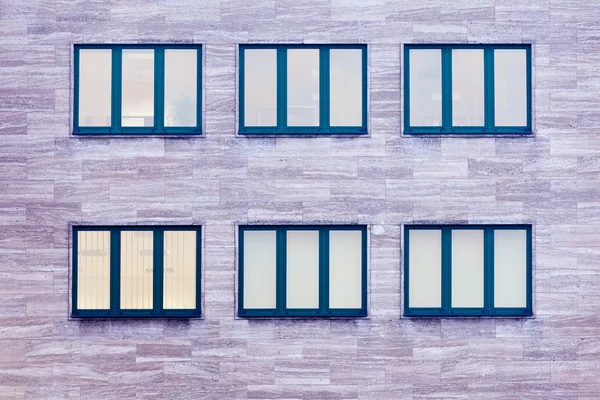 Edificio comercial ventanas arquitectura patrón — Foto de Stock