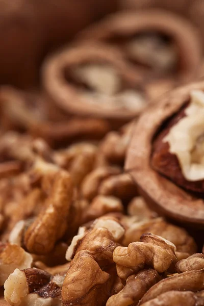 Walnuts background — Stock Photo, Image