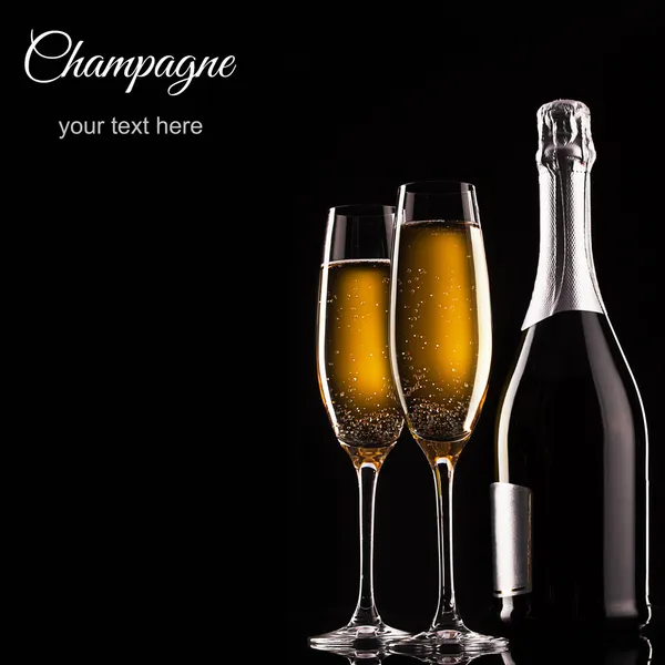 Flaska champagne — Stockfoto