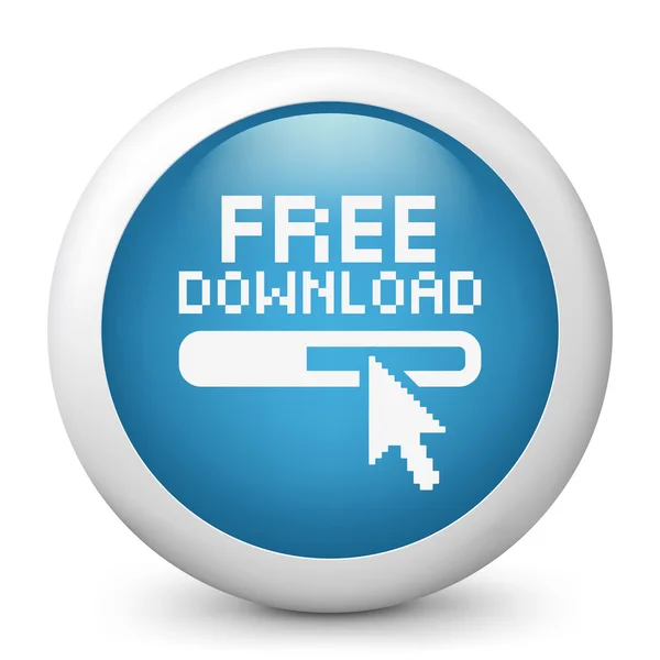 Computer desktop icon "free download" — Stock Photo, Image