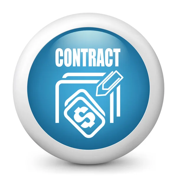 Icon depicting a contract — Stock Vector