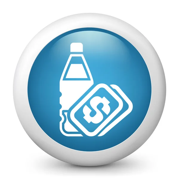 Icon depicting a drink bottle — Stock Vector