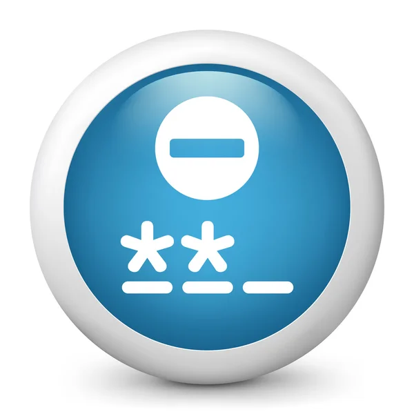 Symbol mit dem Symbol "Passwortanfrage" — Stockvektor