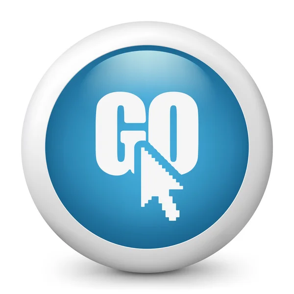 Symbol "click go" — Stockvektor