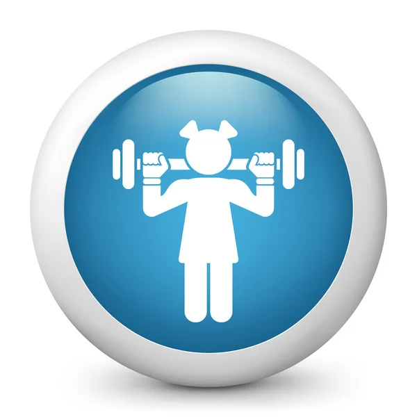 Icon depicting gym — Stock Vector