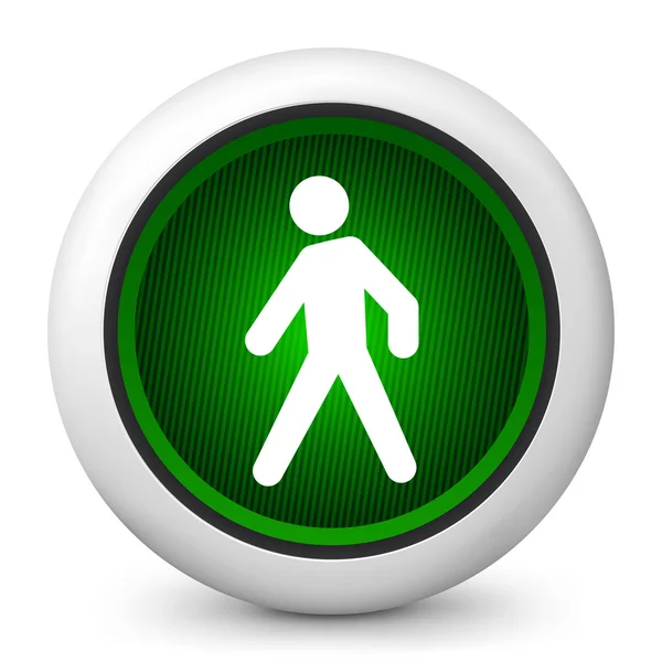 Icon depicting a pedestrian traffic light — Stock Vector