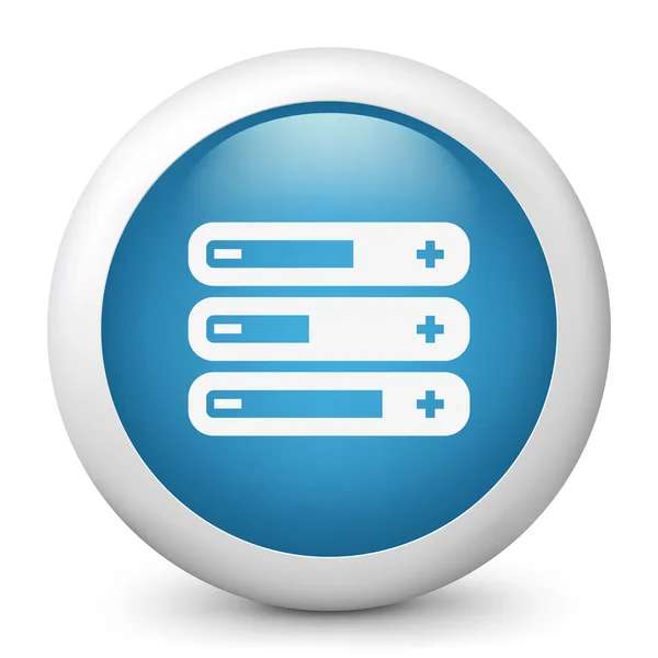 Vector ícone brilhante azul que descreve "controle de níveis " —  Vetores de Stock